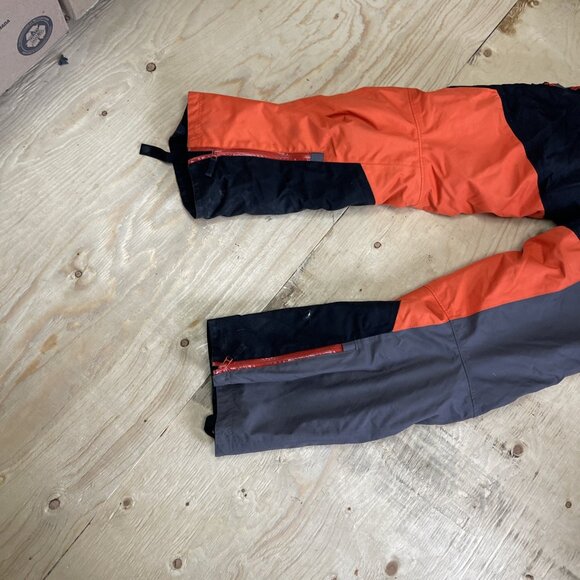 Y2K Scott Waterproof Snowmobile Ski Pants Racing Neon Orange Motorsport Men Sz M - Picture 13 of 16